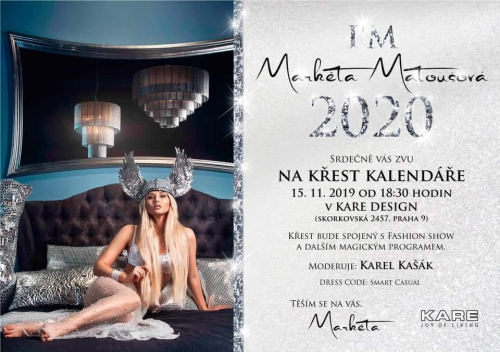 Křest kalendáře I'm Markéta Matoušová 2020